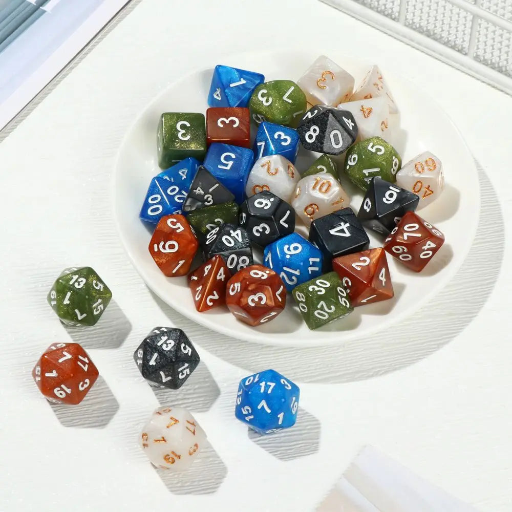 7-piece Various Colored DND Dice