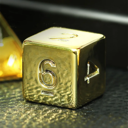 7-Piece Gold DND Dice