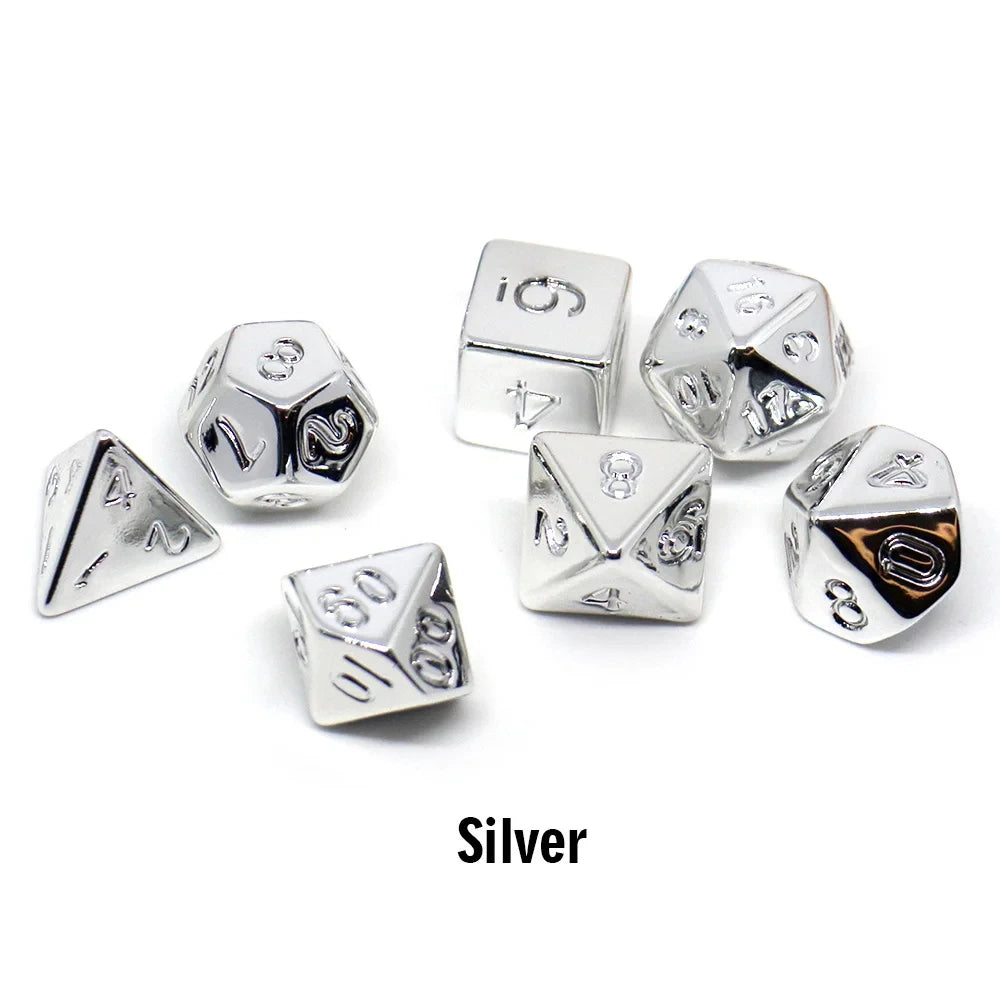 7-Piece Gold DND Dice