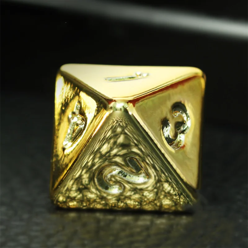 7-Piece Gold DND Dice