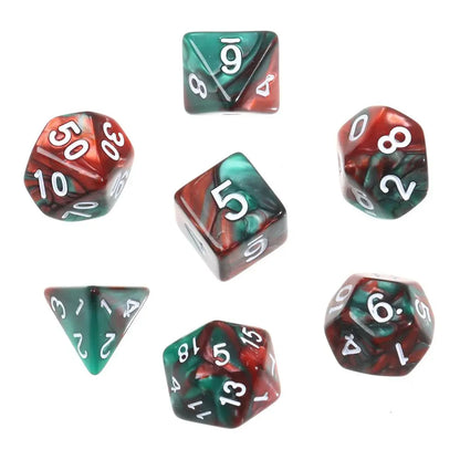 7-piece Various Colored DND Dice