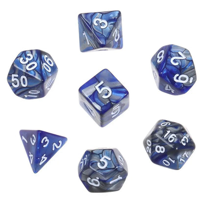 7-piece Various Colored DND Dice