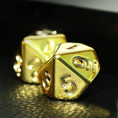 7-Piece Gold DND Dice